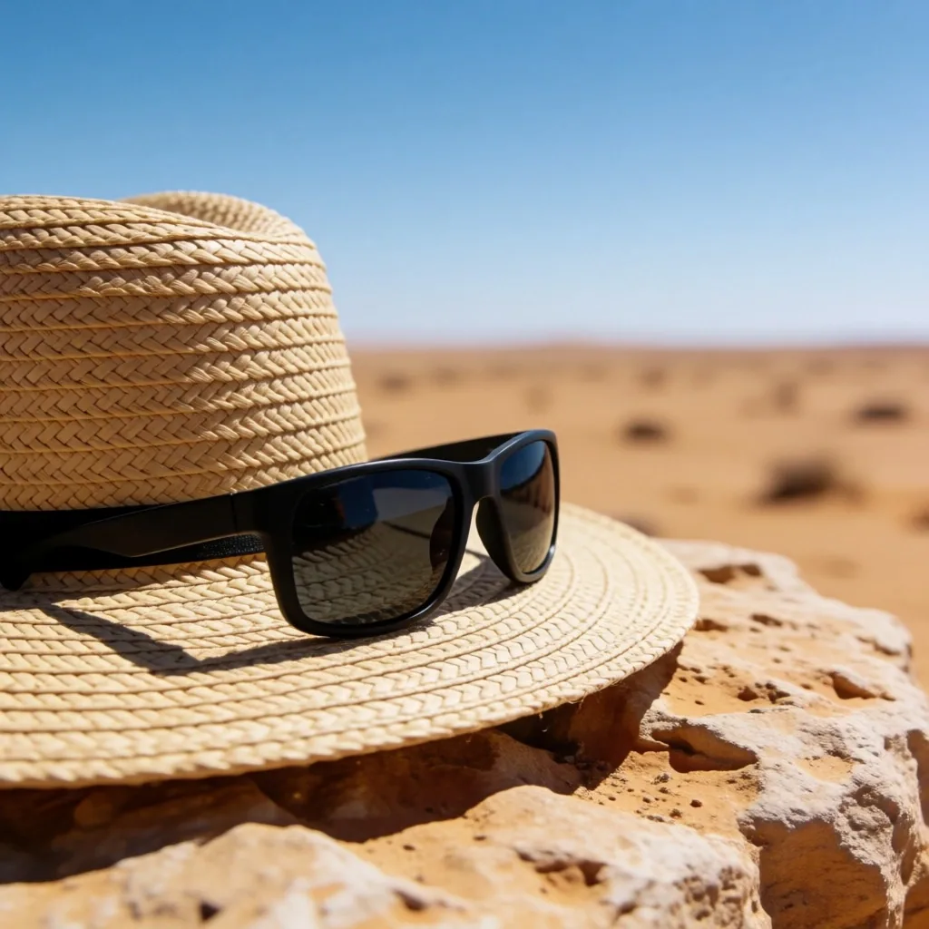 Desert sand under intense midday sun
